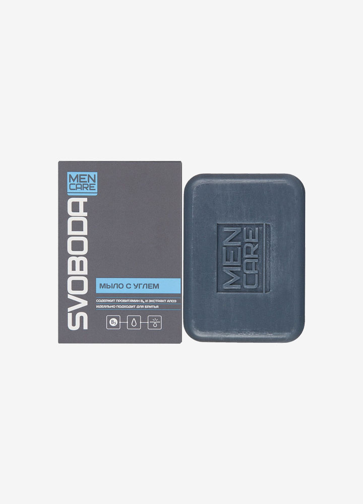 Svoboda Men Care Bar Soap with Charcoal
